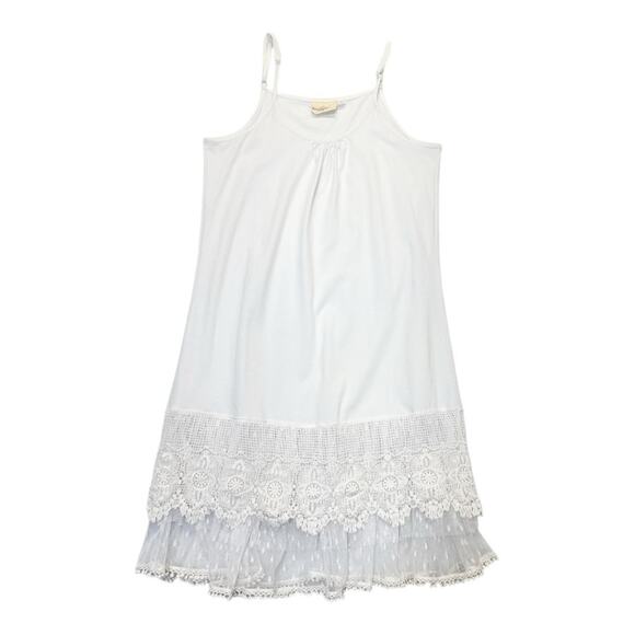 Winter Lennon Cami Slip Tank Top with Lace Extension Women’s Size Large white - Picture 8 of 8